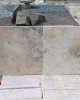 Travertin scabas antic, 40,6 × 61 × 1,2 cm