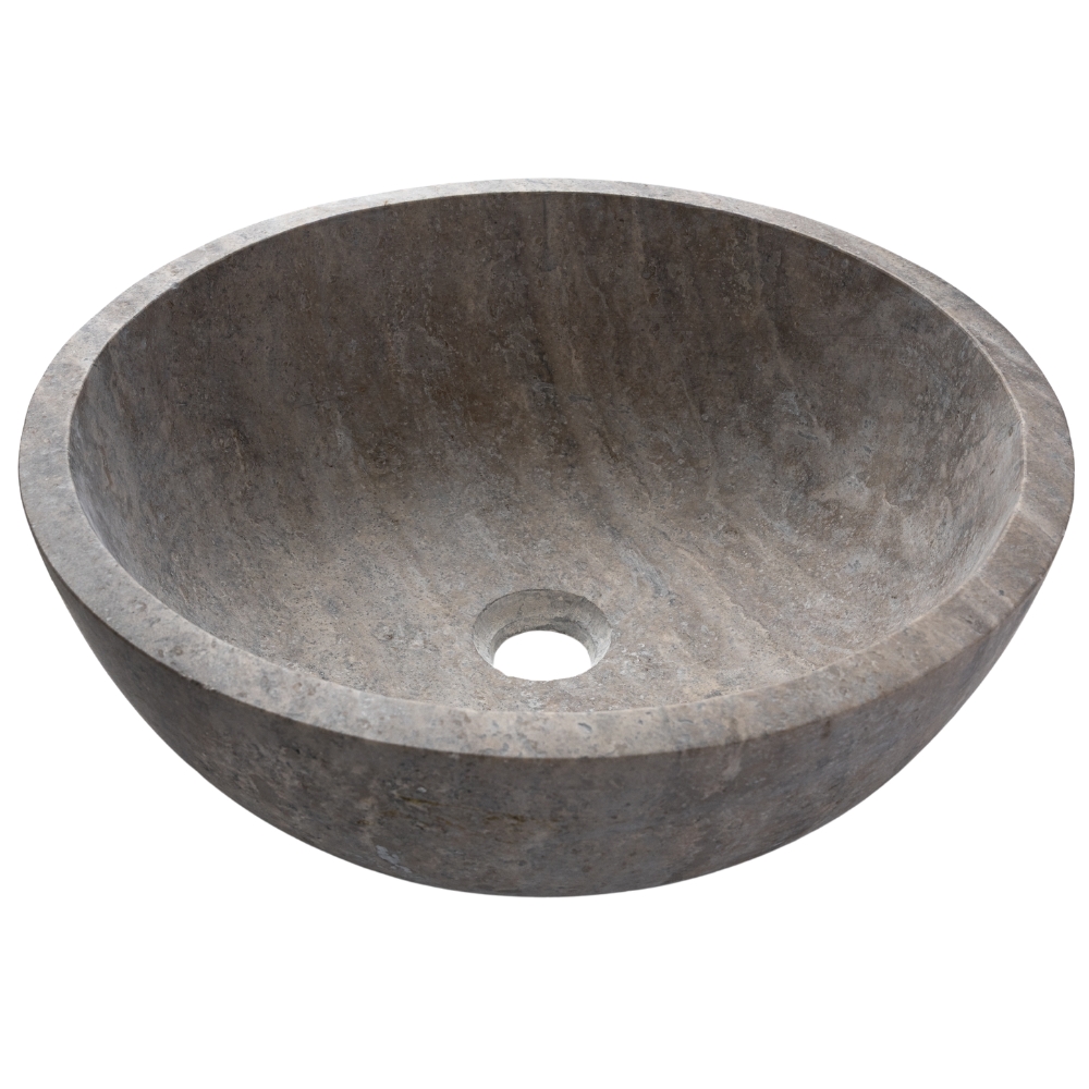 Lavoar travertin silver