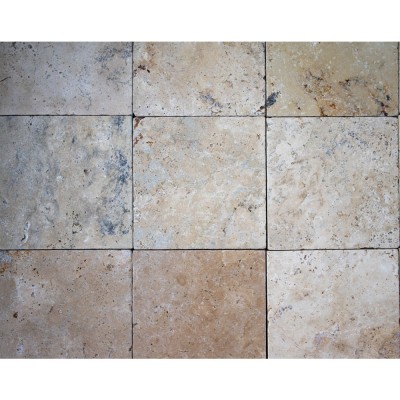 Travertin antic country pentru pavaj, 30,5 × 30,5 × 3 cm