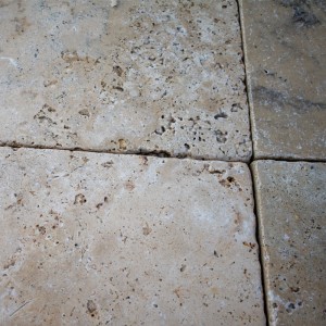 Travertin antic country pentru pavaj, 30,5 × 30,5 × 3 cm