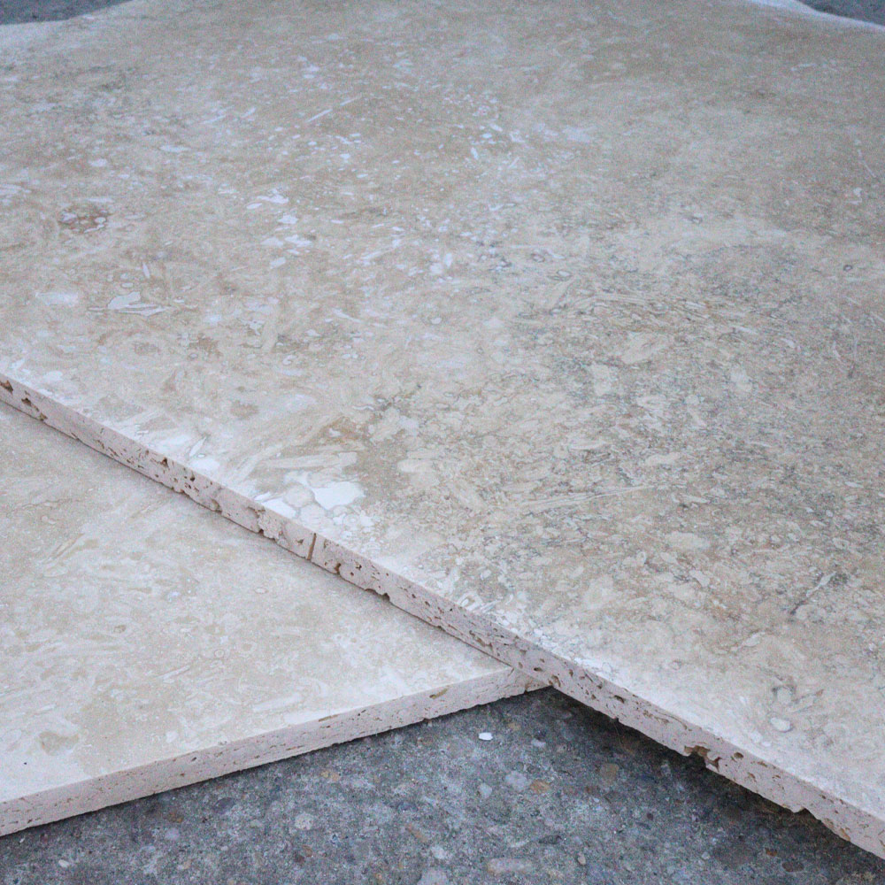 Travertin clasic bej, 61 × 61 × 1,2 cm