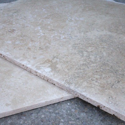 Travertin clasic bej, 61 × 61 × 1,2 cm