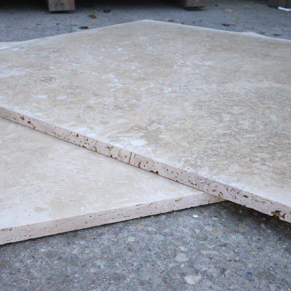 Travertin clasic bej, 61 × 61 × 1,2 cm