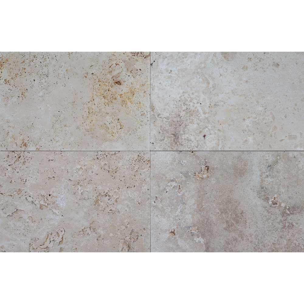 Travertin clasic Atlas light, 40,6 × 61 × 3 cm