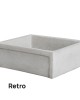 Chiuvetă din beton Madrid, gri