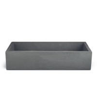 Chiuvetă din beton Madrid XL, negru