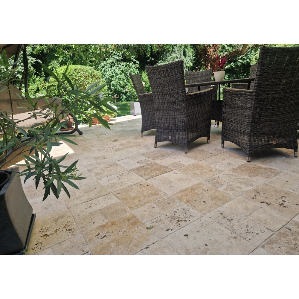 Travertin clasic french pattern mini, 3 cm