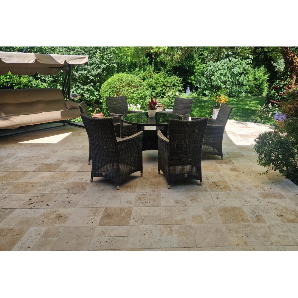 Travertin clasic french pattern mini, 3 cm
