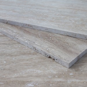 Travertin chituit "veincut", 30,5 × 61 × 1,2 cm