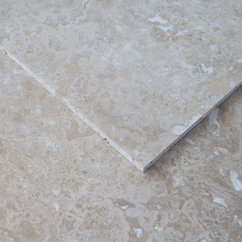 Travertin clasic standard chituit 40,6 × 40,6 × 1,2 cm