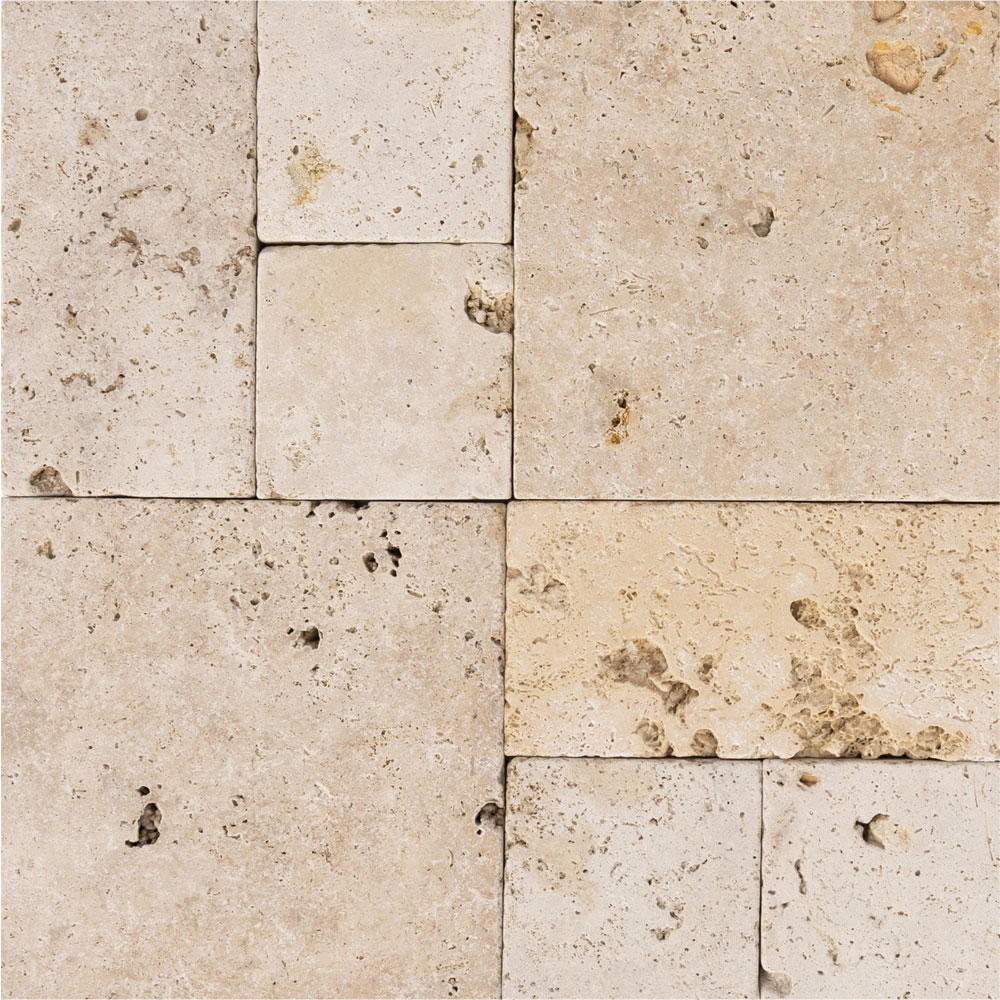 Travertin clasic french pattern mini, 3 cm