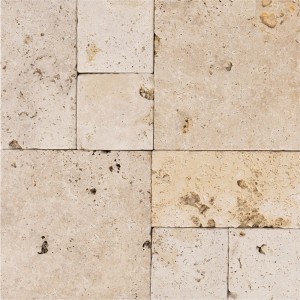 Travertin clasic french pattern mini, 3 cm