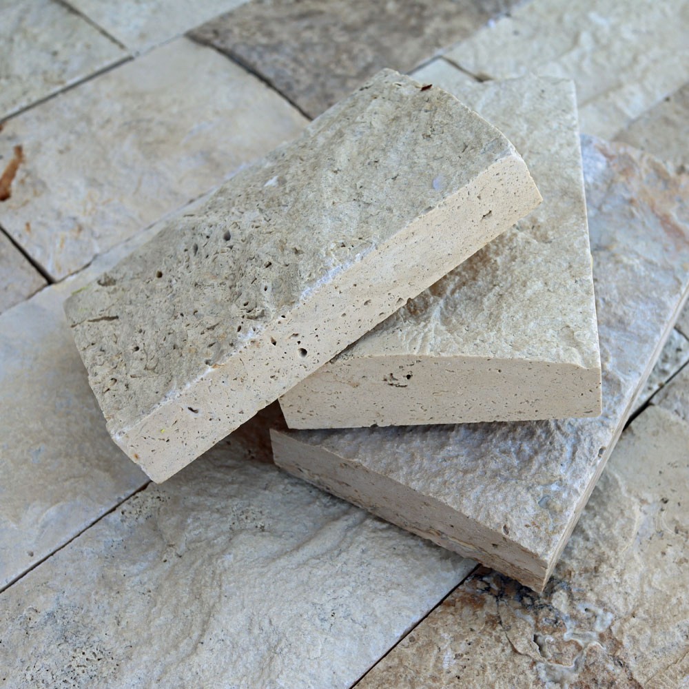 Travertin classic spalturi, 10 × FL × 2 cm