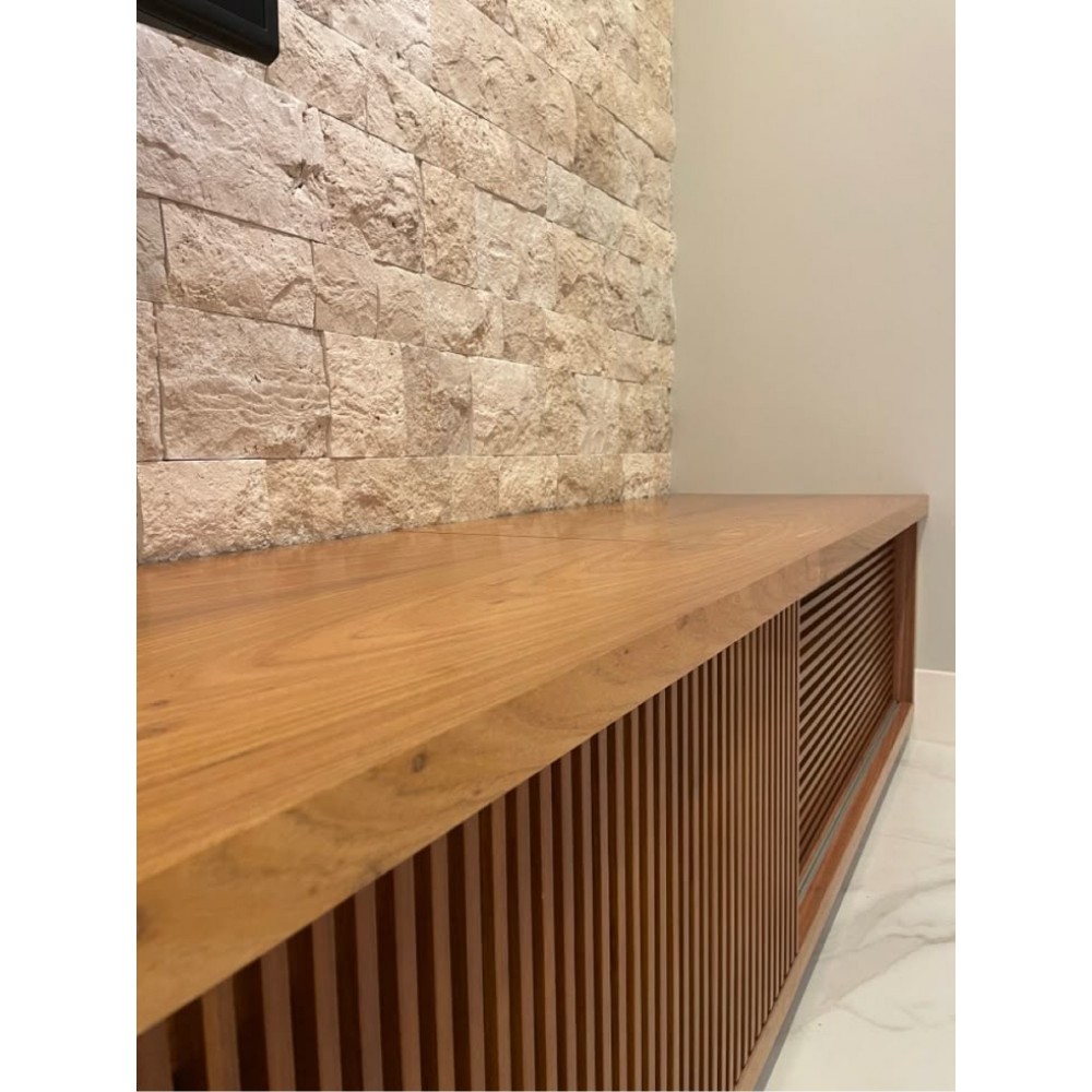 Travertin classic spalturi, 10 × FL × 2 cm