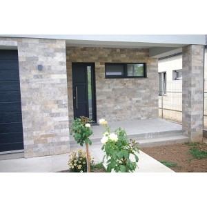 Travertin silver tăiat și antichizat, 10 × FL × 1 cm