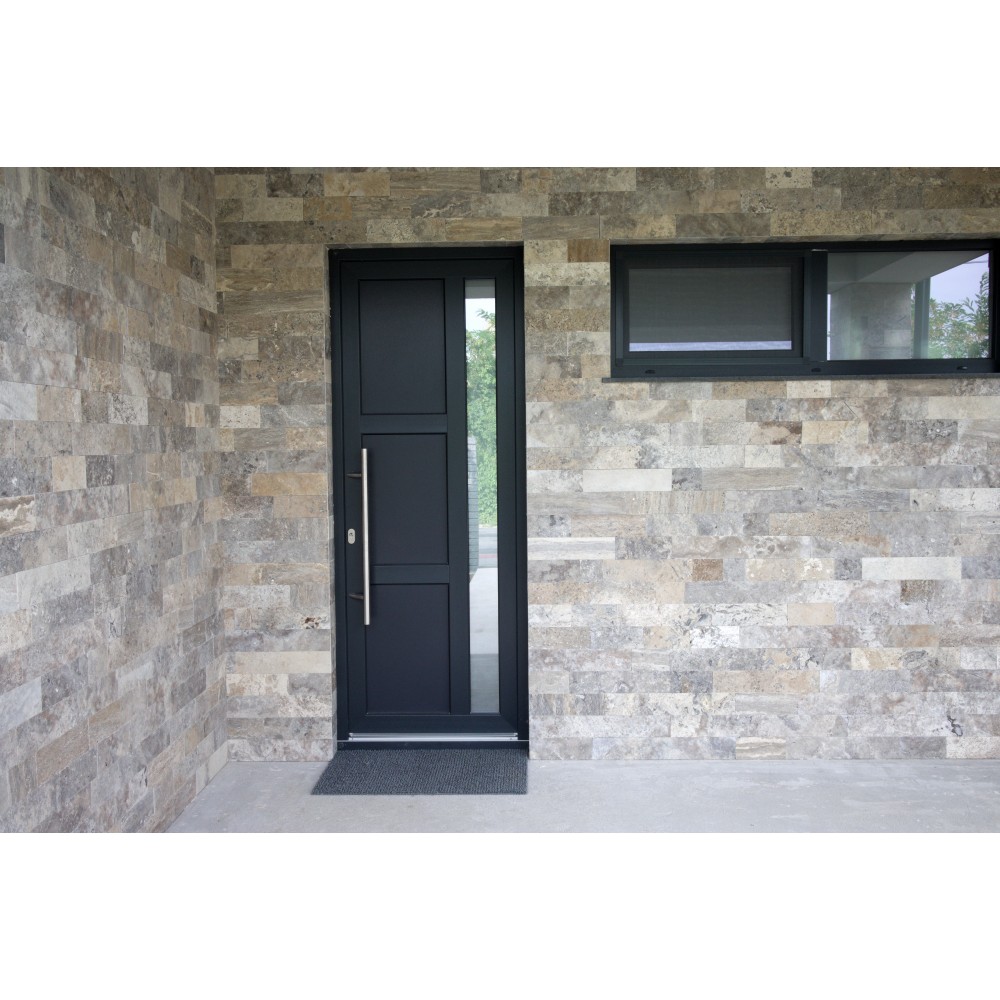 Travertin silver tăiat și antichizat, 10 × FL × 1 cm